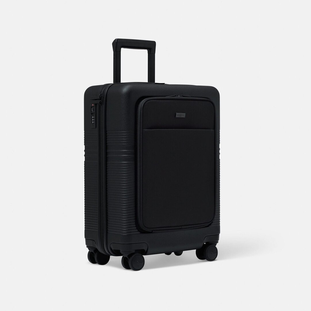 Handbagage Koffer met Voorvak Zwart Kopen